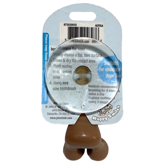 Happy Smiles Personalized Kids Toothbrush Holder Alyssa Monkey - Picture 2 of 4